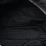 Nylon Tessuto Impuntu Quilted Shoulder Bag Black