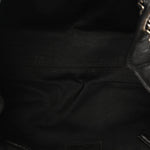 Pebbled Lambskin Chevron Monogram Large Nolita Black