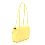 Shiny Caviar Preppy Coco Small Flap Light Yellow