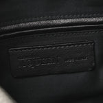 Silk Dandelion Print De Manta Clutch Black