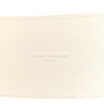 Snakeskin Corset Buckle Belt White