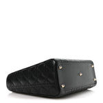 Lambskin Cannage Large Lady Dior Black