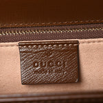 GG Supreme Monogram Horsebit 1955 Shoulder Bag Beige Brown Sugar