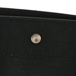 Linen Calfskin Rive Gauche North South Tote Black