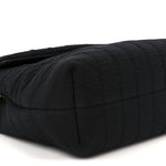 Fabric Y Quilted Monogram Small Loulou Chain Satchel Black