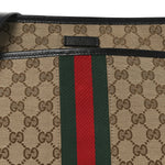 GG Monogram Web Flat Messenger Bag Black