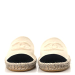 Denim CC Espadrille Mules 38  White Black
