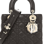 Lambskin Cannage Small My ABCDior Lady Dior Dark Brown