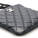 Lambskin Quilted Crossbody Bag Black