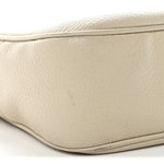 Pebbled Calfskin Small Soho Disco Bag Off White