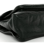 Crinkled Lambskin Matelasse Monogram Medium Niki Chain Satchel Dark Green