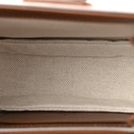 New Canvas Charisma Calfskin Crystal GG Monogram Small Bamboo 1947 Top Handle Bag Camel Ebony