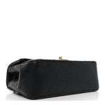 Lambskin Quilted Mini Rectangular Flap Black