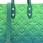 Taurillon Illusion Sac Plat XS Bleu Vert