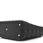 Lambskin Cannage Large Lady Dior Black