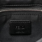 Recycled Nylon Vitello Grace Light Pequin Baguette Belt Pouch Black