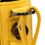 Calfskin Mini Binder Clip Bag Yellow