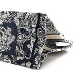 Canvas Embroidered Medium Dioriviera Toile De Jouy Book Tote Blue