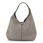 Calfskin Margot Hobo Grey