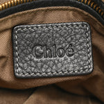 Calfskin Medium Marcie Satchel Black