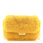 Shearling Vitello Grace Nano Baguette Charm Narciso