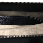 GG Supreme Monogram Textured Dollar Calfskin Web Small Ophidia Tote Bag Beige Blue
