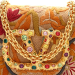 Fabric Karung Crystal Embroidered Vlogo Small Loco Shoulder Bag Multicolor
