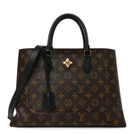Monogram Flower Tote Black