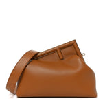 Shiny Nappa Medium Fendi First Caramello