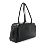 Calfskin Large Perfect Bowling Bag Black