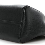 Calfskin Cuir Small Triomphe Cabas Drawstring Black
