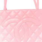 Caviar Quilted Medallion Tote Light Pink
