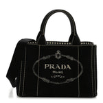 Canapa Small Logo Tote Black Talco
