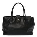 Calfskin Cerf Shopper Tote Black