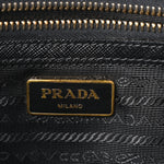 Saffiano Small Galleria Double Zip Tote Black