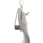 Denim Y Quilted Monogram Toy Loulou Crossbody Bag Grey