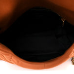 Canvas Quilted Small Loulou Puffer Monogram Chain Satchel Hot Rust