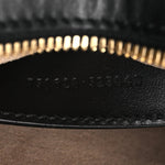 Calfskin Matelasse DDiagonal Mini Interlocking G Heart Shoulder Bag Black