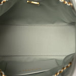 Caviar Quilted Mini Chanel 25 Handbag Light Green