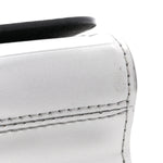 Calfskin Monogram Spaceship Embossed Twist Shoulder Bag PM Argent
