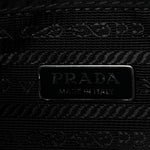 Tessuto Saffiano Ricamo Sequin Crystal Embellished Mini Re-Edition 1978 Bucket Bag Black