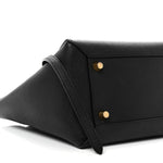 Grained Calfskin Mini Belt Bag Black