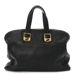 Vitello Dolce Marmol Large Chameleon Tote Black