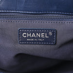 Aged Calfskin Quilted Medium Casual Rock Airlines Backpack Blue