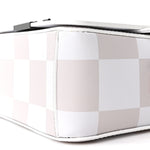 Calfskin Figures of Speech Binder Clip Bag White Beige