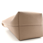 Grained Calfskin Medium N/S Park Tote Dark Taupe