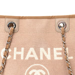 Mixed Fibers Small Deauville Tote Beige