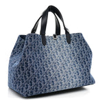 DIOR Denim Jacquard Oblique Large Toujours Blue