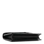 Grain De Poudre Matelasse Chevron Monogram Envelope Chain Wallet Black