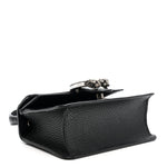 Dollar Calfskin Crystal Mini Dionysus Top Handle Bag Black Crystal